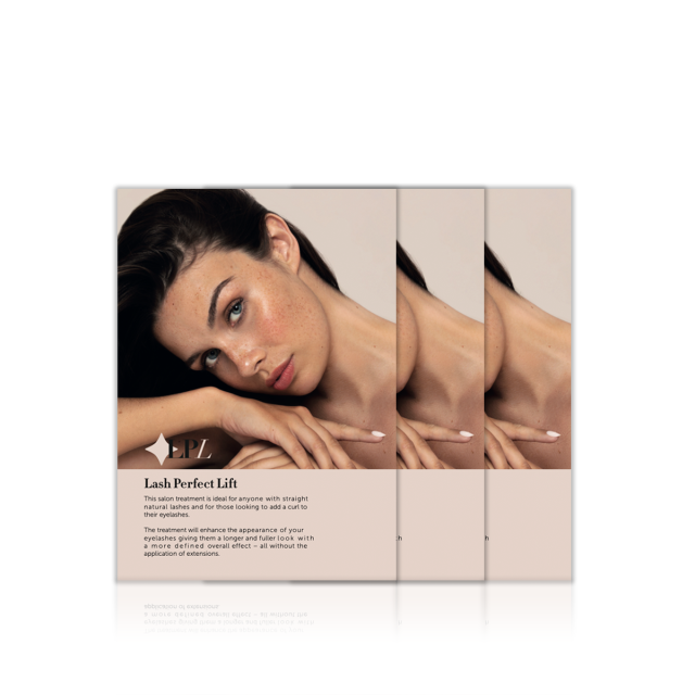 Lash Lift Salon Aftercare Leaflet 