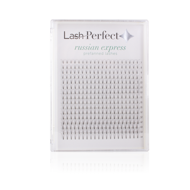 Lash Perfect Pre-Made Fans Plus Tray - 6D C Curl 0.07 320 fans