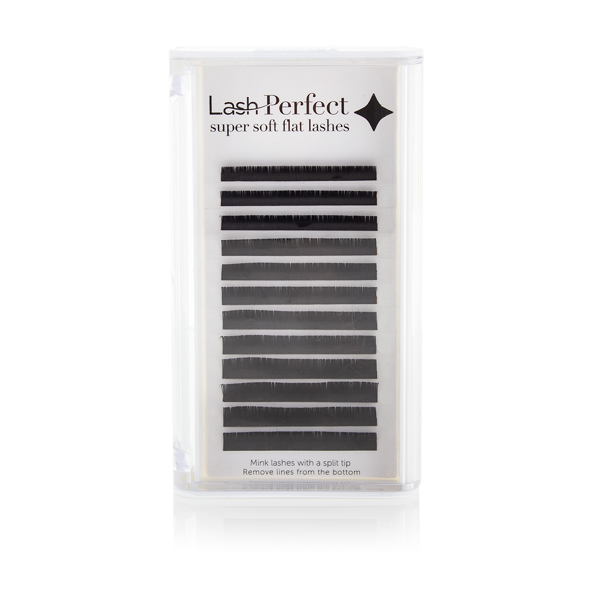 Lash Perfect Flat Lash Extensions in trays - C Curl Extra Thick 0.20 Mixed Tray